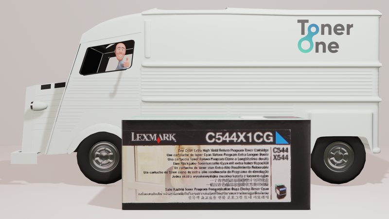 Extra High Capacity Lexmark C544X1CG Toner - Cyan