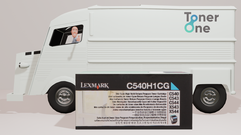 High Capacity Lexmark C540H1CG Toner - Cyan