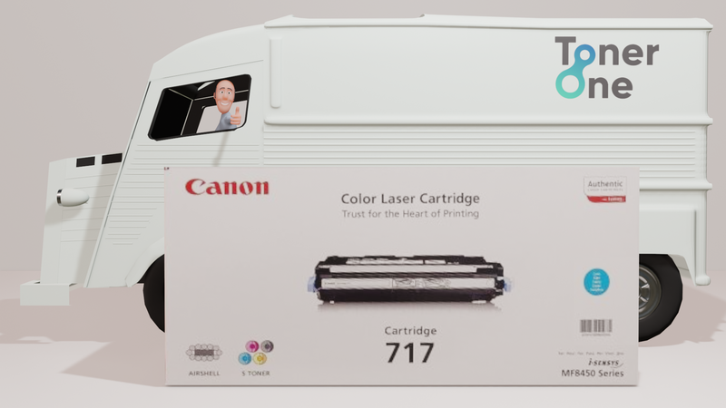 Genuine Canon 717C Toner Cartridge - Cyan