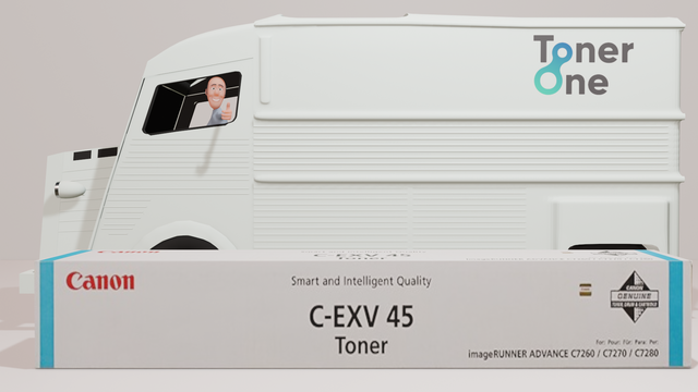 Genuine Canon C-EXV45C Toner Cartridge - Cyan