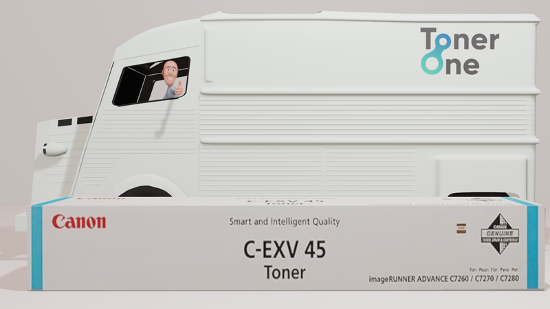 Genuine Canon C-EXV45C Toner Cartridge - Cyan