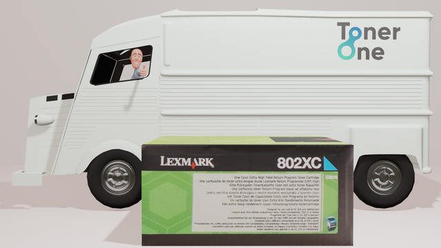 Extra High Capacity Lexmark 80C2XC0 Toner Cartridge - Cyan