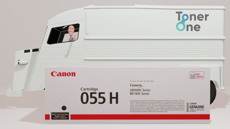 Genuine High Capacity Canon 055HB Toner Cartridge - Black