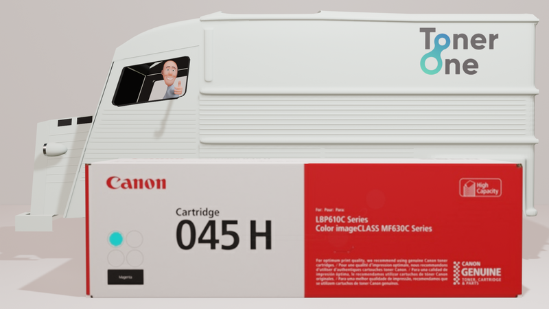 Genuine Canon 045HC High Capacity Toner Cartridge - Cyan