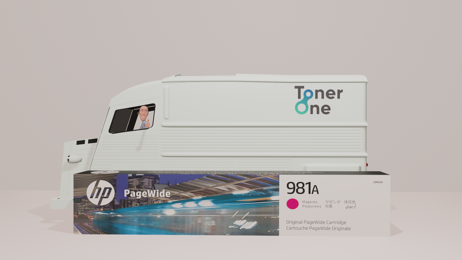 Genuine HP 981A Standard Capacity Magenta Ink Cartridge - J3M69A
