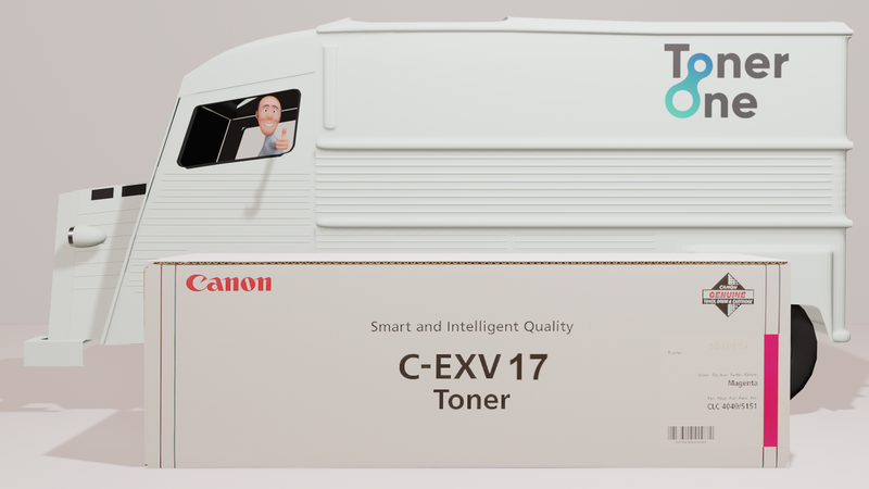 Genuine Canon C-EXV17M Toner Cartridge - Magenta