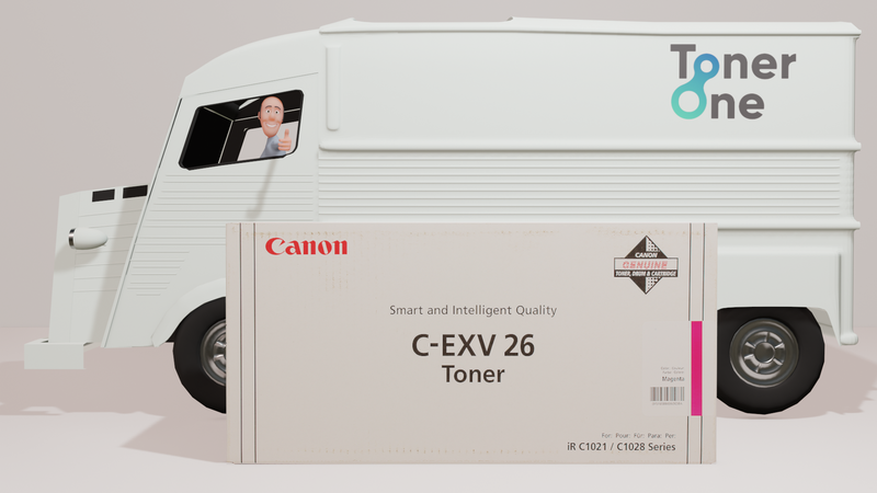 Genuine Canon C-EXV26M Toner Cartridge - Magenta