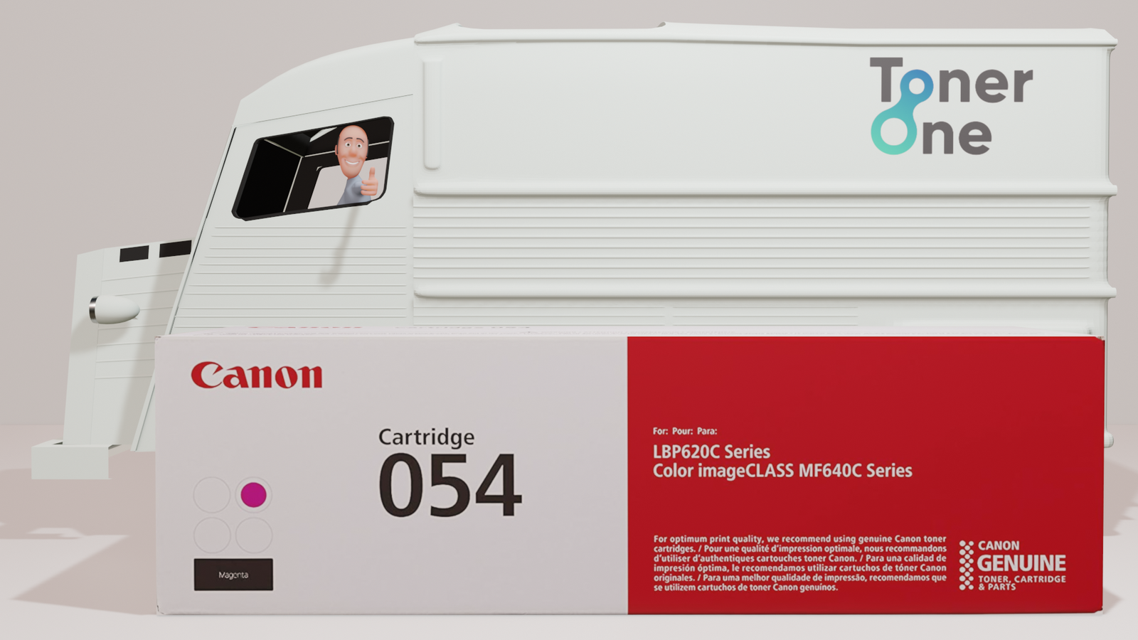 Genuine Standard Capacity Canon 054M Toner Cartridge - Magenta
