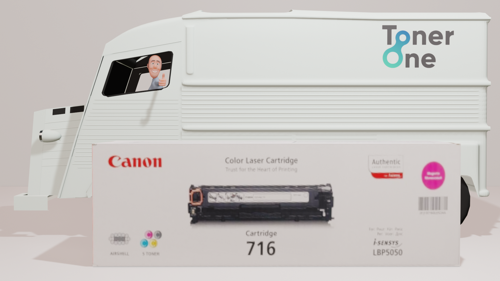 Genuine Canon 716M Toner Cartridge - Magenta