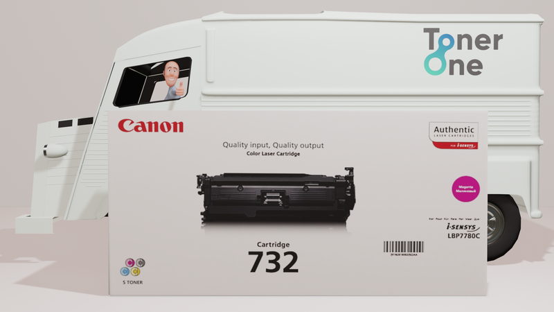 Genuine Canon 732M Standard Capacity Toner Cartridge - Magenta