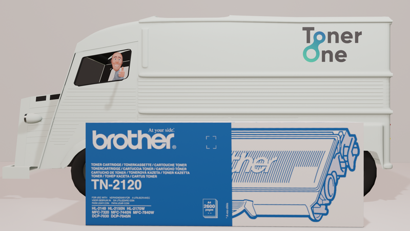 Genuine High Capacity Brother TN2120 Toner Cartridge - Black