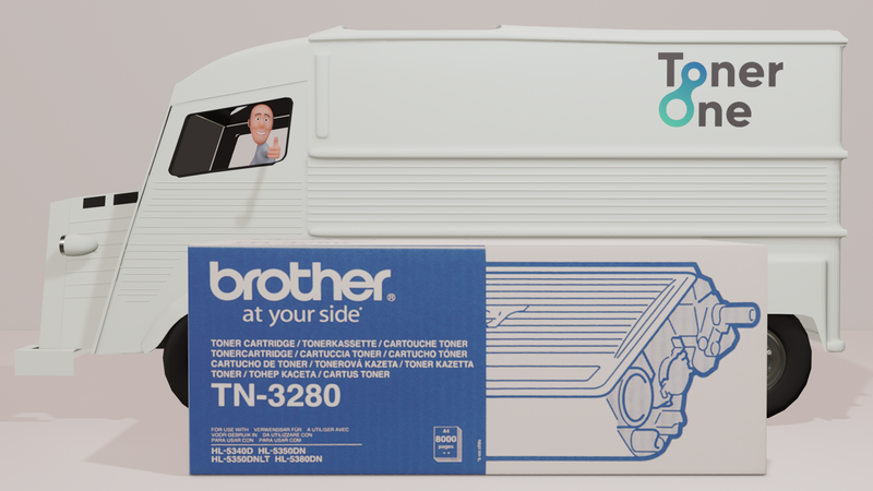 Genuine High Capacity Brother TN3280 Toner Cartridge -Black