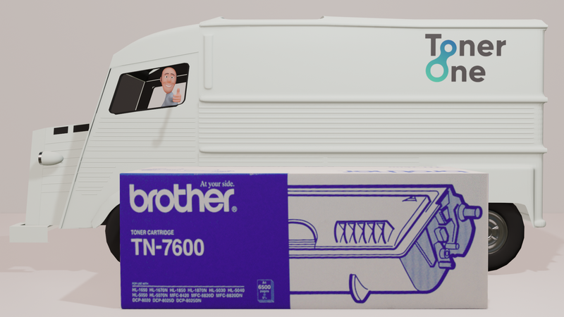Genuine TN7600 Brother Toner Cartridge - Black