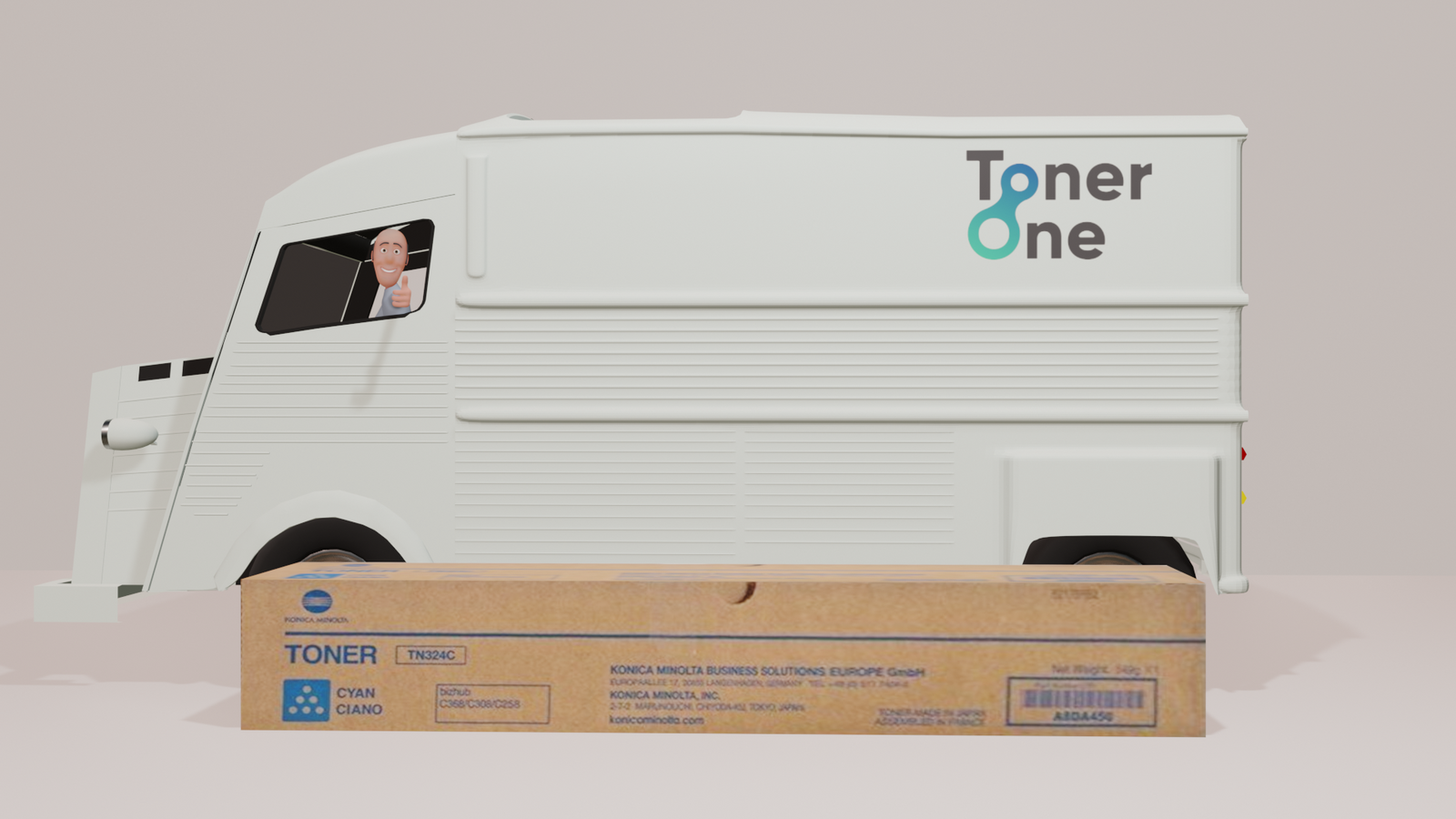 Genuine Konica Minolta TN324C Cyan Toner Cartridge