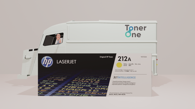 Genuine HP 212A Standard Capacity Yellow Toner Cartridge - W2122A