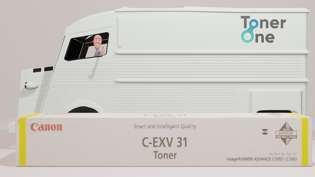 Genuine Canon C-EXV31Y Toner Cartridge - Yellow