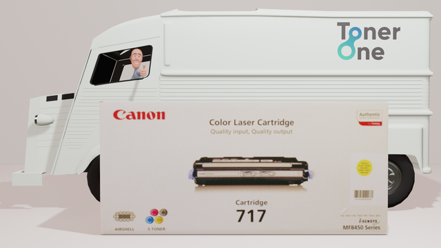 Genuine Canon 717Y Toner Cartridge - Yellow