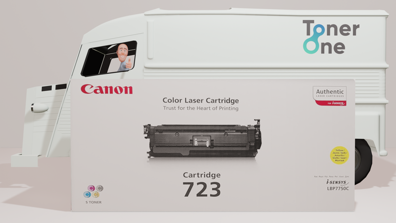 Genuine High Capacity Canon 723Y Toner Cartridge - Yellow