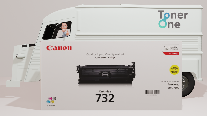 Genuine Canon 732Y Standard Capacity Toner Cartridge - Yellow