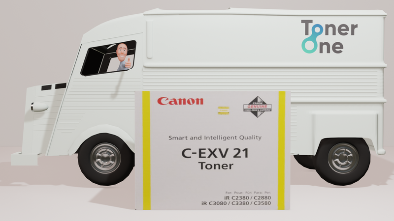 Genuine Canon C-EXV21Y Toner Cartridge - Yellow